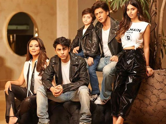 King Khan SRK With His Beautiful Family